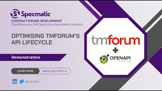 Optimising TMForums API Lifecycle with Specmatic [upl. by Yulma]