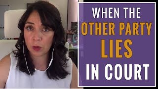 Lying in Custody Court How to Combat a Lying Spouse in Court [upl. by Odin]