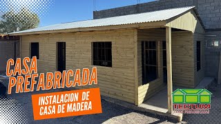 Instalación de CASA PREFABRICADA de madera [upl. by Heiner]