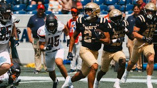 Navy Football News Conference Brandon Chatman Drew Cronic Temple Week [upl. by Eusoj]