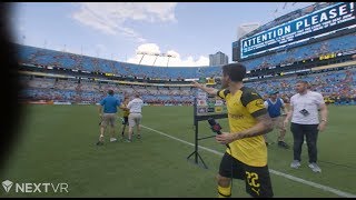 Christian Pulisic Halts NextVR Interview To Meet Young Fan [upl. by Sirtimed639]