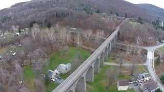 Starrucca Viaduct Flyover [upl. by Eityak]