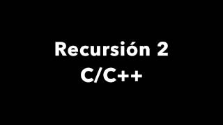 Programación en C  Recursión 2 Sumas Sucesivas [upl. by Fish]