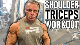 The Best Workout for big SHOULDERS amp TRICEPS [upl. by Evin]