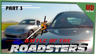 Battle Of The Roadsters  BMW Z3 vs Mazda MX5 Part 3 [upl. by Keare]