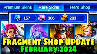 FRAGMENT SHOP FEBRUARY UPDATE🌸  WHICH SKINS amp WHICH HEROES🤔 [upl. by Valenba]