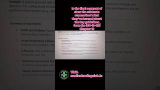 ICD10CM Chapter 10 coding guidelines icd10onlineclasses joinmycrew shorts [upl. by Hagai]