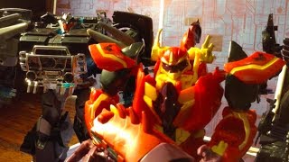 Transformers Prime Legacy Ep5 Bulkhead vs Breakdown Stop Motion [upl. by Daryl689]