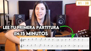 Cómo Leer Partituras Para Guitarra En 15 Minutos [upl. by Culliton192]