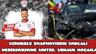 Uzinikele emaphoyiseni umdlali weSekhukhune United uShaun Mogaila ngemuva kwengozi yemoto [upl. by German]