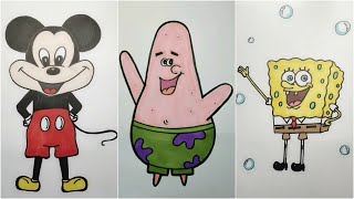 Fun Cartoon Drawing Tutorial  Learn to Draw Various Characters [upl. by Nayd83]