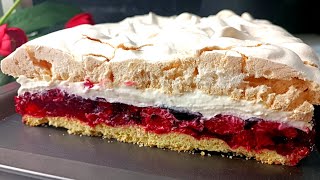 Himbeerwolke Kuchen mit Himbeeren und Baiser [upl. by Cyrie962]