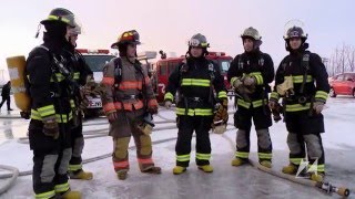 Patrick Groulx ferme une fuite de gaz à lAcadémie des Pompiers [upl. by Lapham]