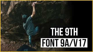 Sean Bailey climbs a new Font 9AV17 [upl. by Mitzie]