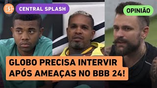 BBB 24 Globo precisa intervir em ameaças de Rodriguinho e Vinícius contra Davi [upl. by Clarette]