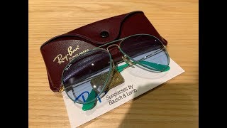 Aviator Colors  Flying Classic Vintage BampL RayBan Sunglasses [upl. by Nosro662]