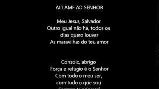 Aclame ao Senhor Instrumental Shout to the Lord [upl. by Ardnaz]