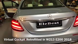 Virtual Cockpit Retrofitted in MercedesBenz W213 E200 2018 [upl. by Efrem]