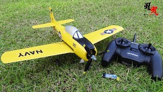 HobbyZone T28 Trojan S with SAFE  Maiden Flight [upl. by Aivilo438]