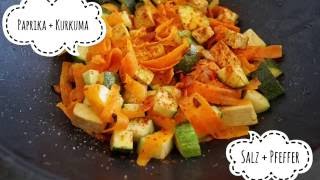 Vegane Gemüsepfanne mit Tofu [upl. by Etnovert]