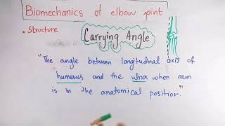 What is carrying angle  Elbow joint  Biomechanics in Urdu\ Hindi [upl. by Cedell]