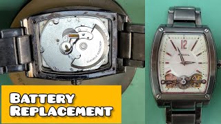 How To Change Battery FOSSIL TWIST Watch [upl. by Sulokcin738]