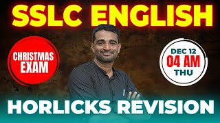 SSLC ENGLISH CHRISTMAS EXAM  HORLICKS LIVE  MS SOLUTIONS [upl. by Lady]