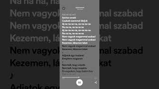 TÓTH GABI X FRICSKA  SzívbeEmelő sped uplyrics [upl. by Bury160]