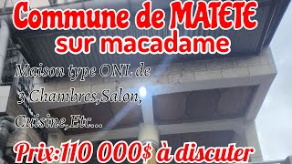 👉 COMMUNE DE MATETE SUR MACADAMEPARCELLE AVEC MAISON TYPE ONL MODIFIER DE 3 CHAMBRESETC [upl. by Anemij]