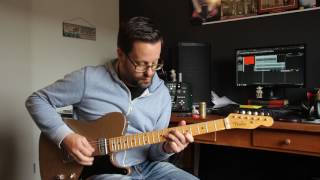 TwangCheck 20 Fast Country Blues in A on Cabronita Telecaster TV Jones [upl. by Nagrom]