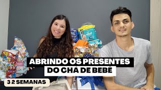 ABRINDO OS PRESENTES DO CHÁ DE BEBÊ  FALTA POUCO 🙏 [upl. by Ahsael]