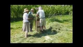 Baling Hay by Hand May 2012 [upl. by Guevara]