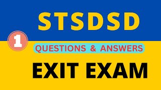 stsdsd exit exam  stsdsd exit exam questions and answers  STSDSD exit exam 2023  shipping updates [upl. by Lamiv655]