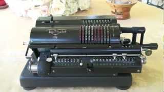 Triumphator CRN Mechanical Calculator Cir 1950 [upl. by Ilzel894]