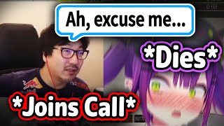 Daigo Umehara Joins Towas Discord Call At The Worst Time and Makes Her Embarrassed Cutely【Hololive】 [upl. by Sailesh]