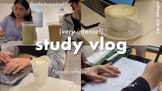 STUDY VLOG 🍵  finals week cafe studying how i stay motivated cramming neuroanatomy productive [upl. by Ani]