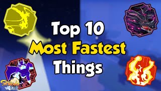 Top 10 Most Fastest Abilities in Shindo Life [upl. by Inek81]