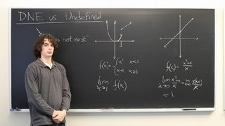 DNE vs Undefined Calculus  Calculus Explained [upl. by Tracy867]