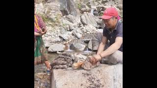 Poor family in village Kinf Father work hard cooking building meals for all kids [upl. by Yee266]