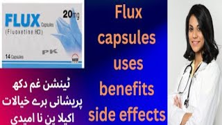 Flux capsule Fluoxetine 20 mg uses in Urdu Hindi  depression tension anxiety [upl. by Melamie490]