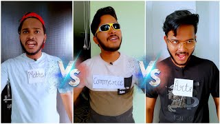 Science Vs Commerce Vs Arts 🤣 aruj funny shorts youtubepartner [upl. by Alleber]