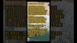 Footprints in the Sand  God Jesus Poem [upl. by Machute]