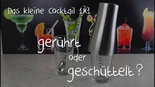 Gerührt oder geschüttelt  Das kleine Cocktail 1x1 [upl. by Ameluz]