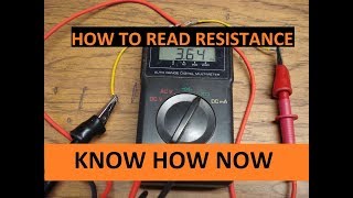 Use Multimeter to Test Resistance and Continuity [upl. by Eninahpets]