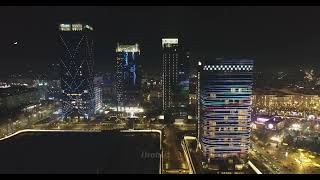 Night Tashkent City By Drone [upl. by Torhert]