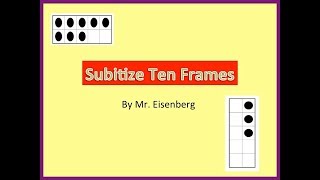 Subitize Practice wTen Frames 112 [upl. by Mikaela]