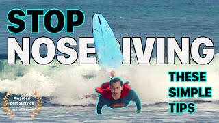 Longboard surfing  Beginners  3 things that I wish I knew when I started to prevent Nose Diving [upl. by Teragram368]