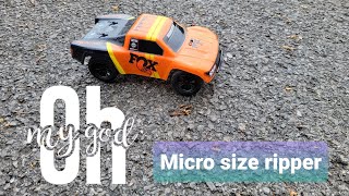 Team Associated SC28 Fox edition bashing and crashing [upl. by Eekram804]