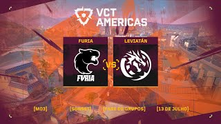 Leviatán Esports x FURIA Mapa 1 Sunset  VCT Americas [upl. by Celeste]