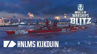 Lets Use HNLMS Kijkduin  World of Warships Blitz Gameplay worldofwarshipsblitz [upl. by Nemzzaj]